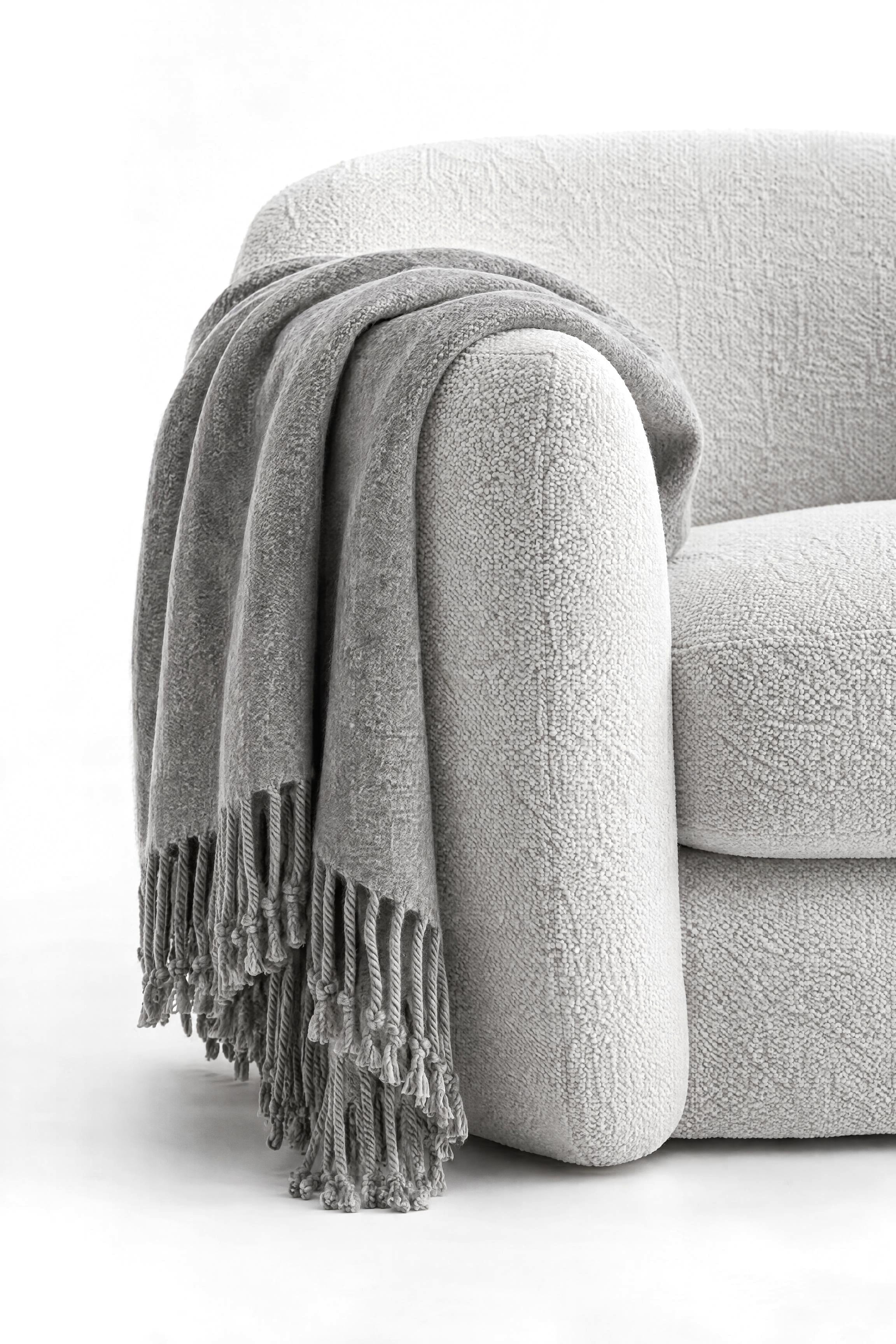 Undyed Wool Throw