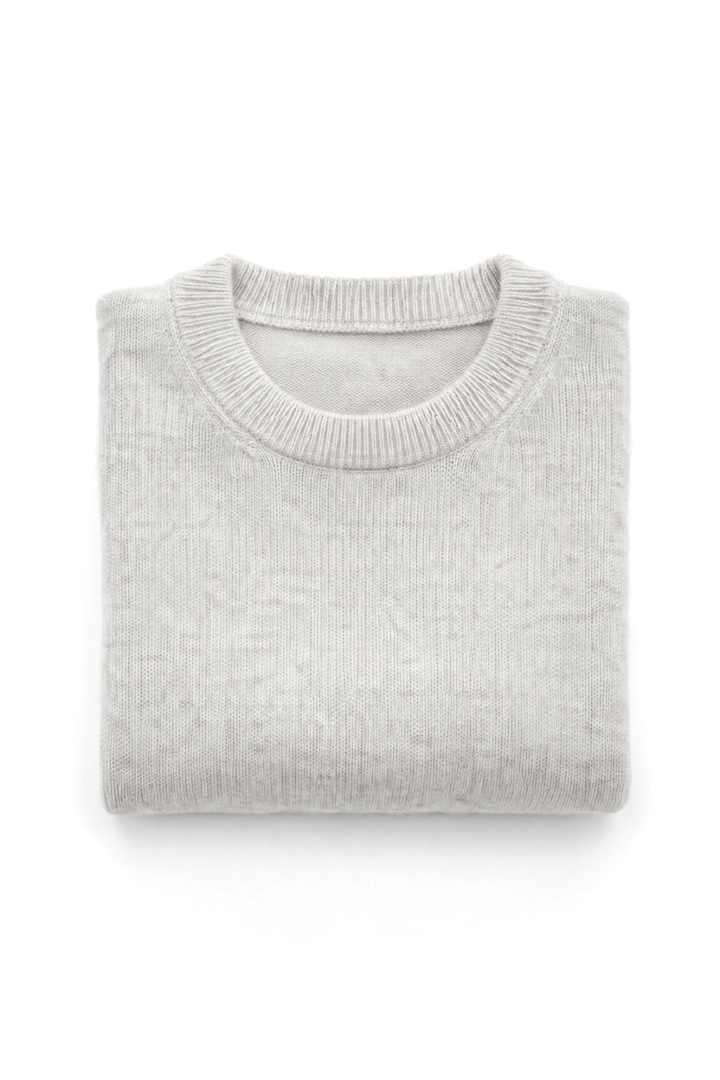 Crew Neck Cashmere — Undyed
