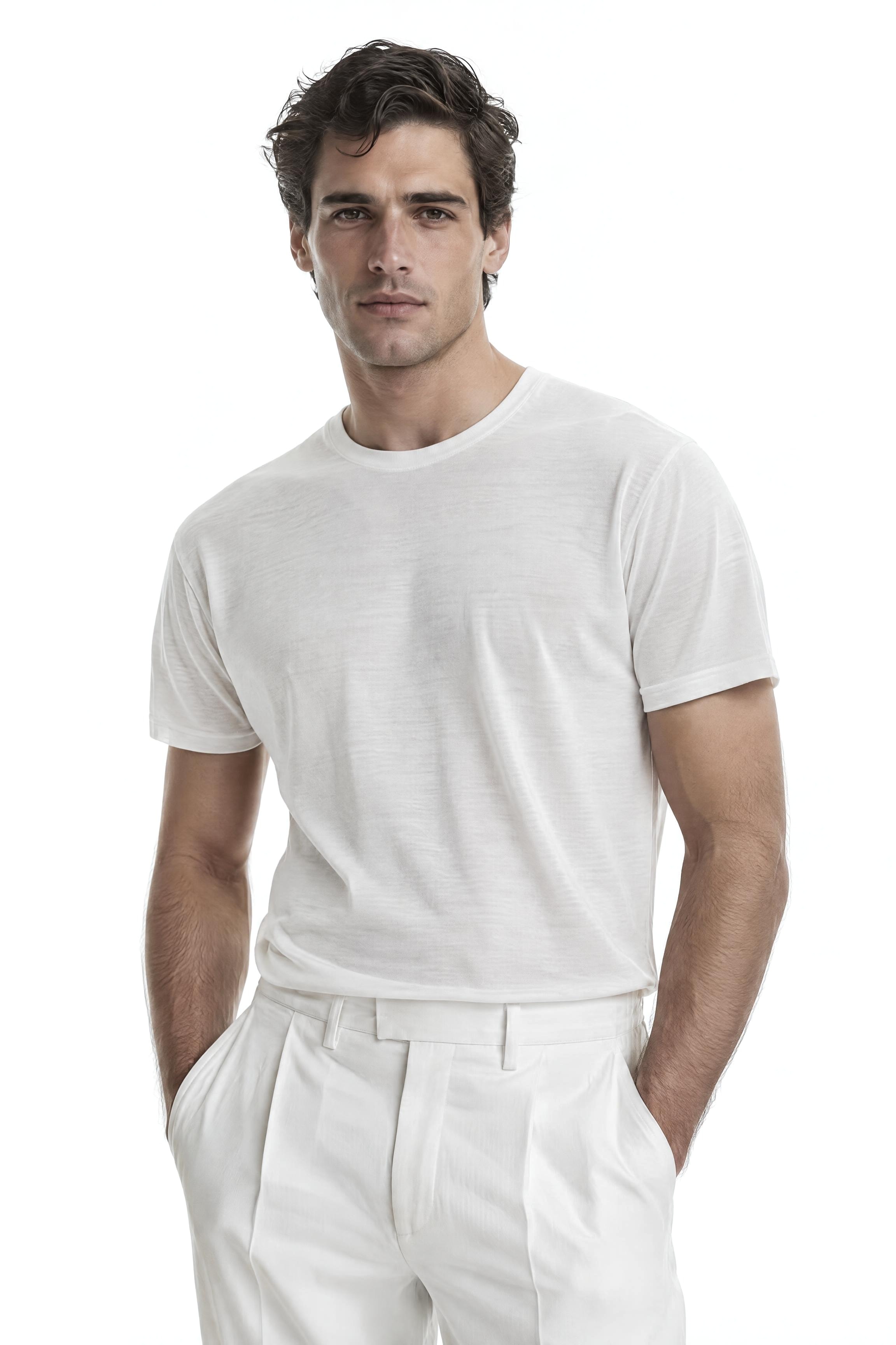 Merino Tee — Bone