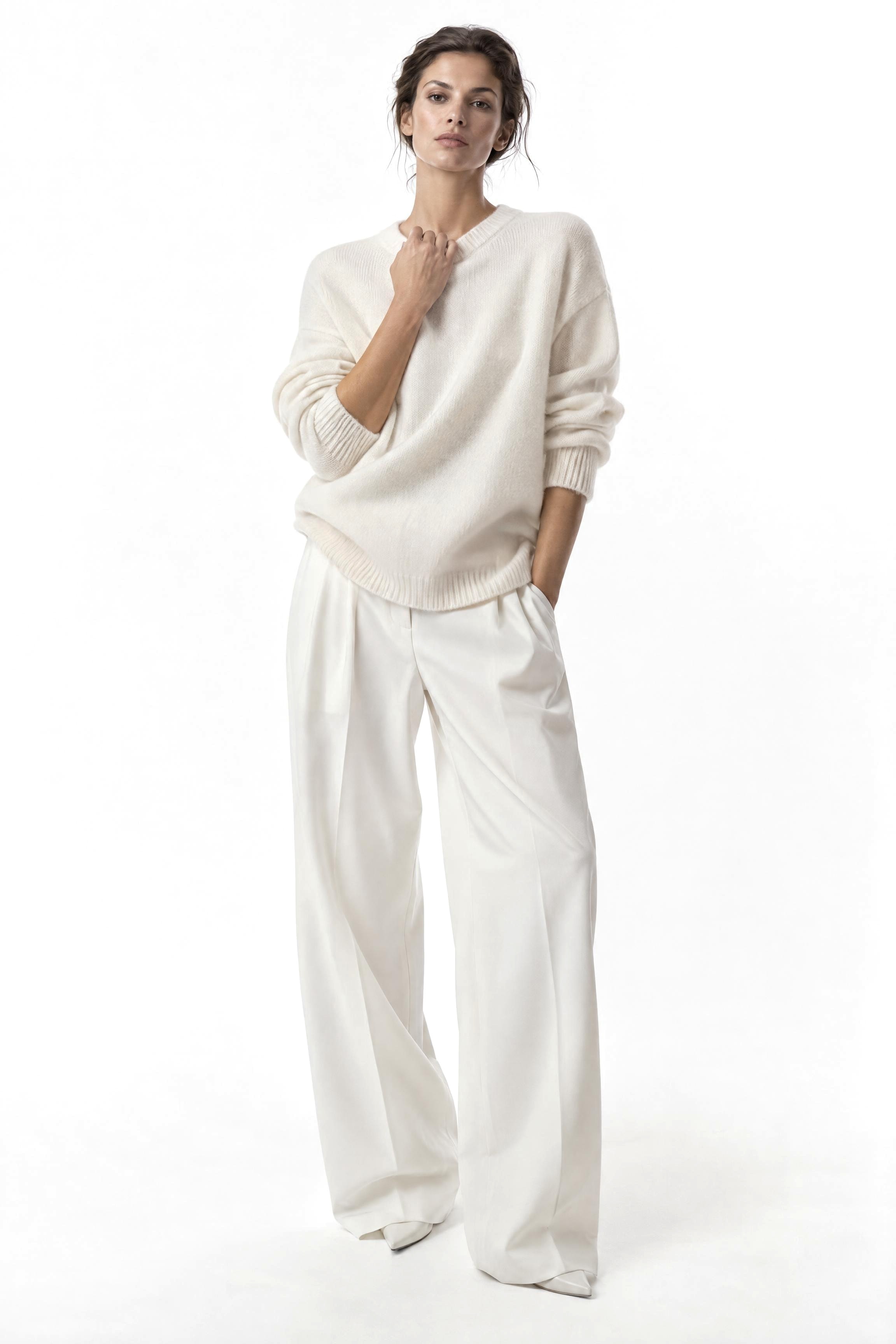 Oversized Cashmere Knit — Undyed