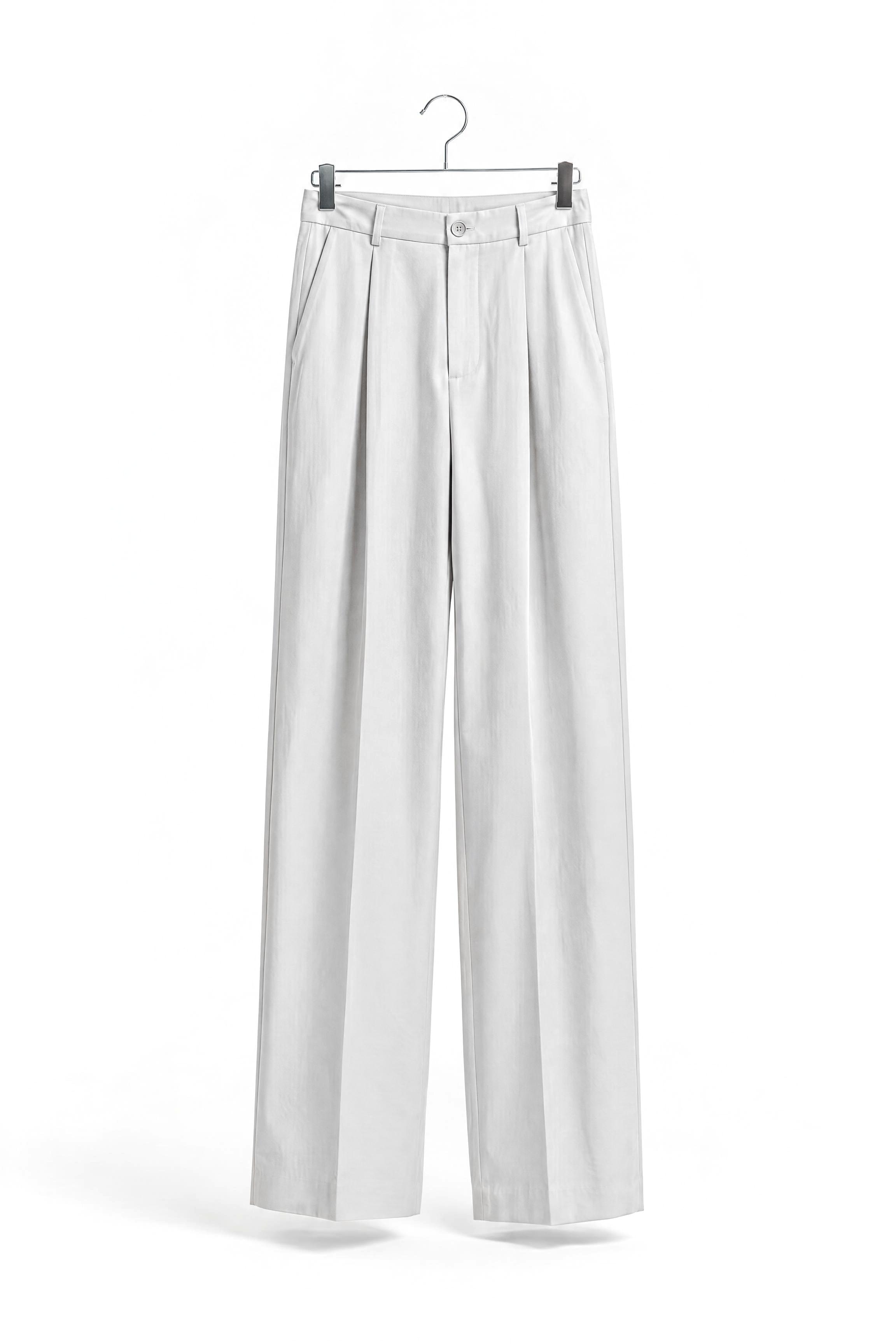 Pleated Trouser — Chalk