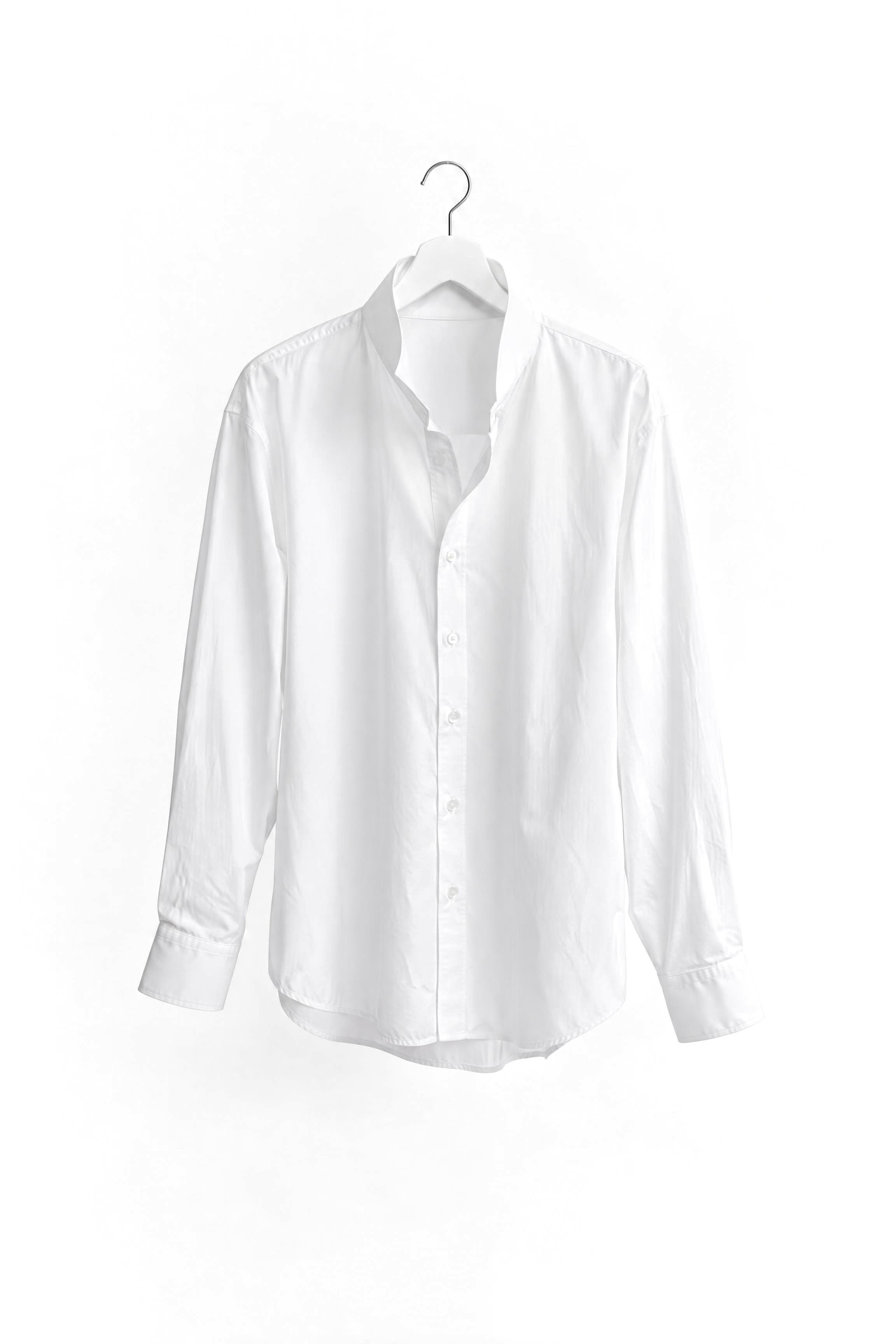 Poplin Column Shirt — White
