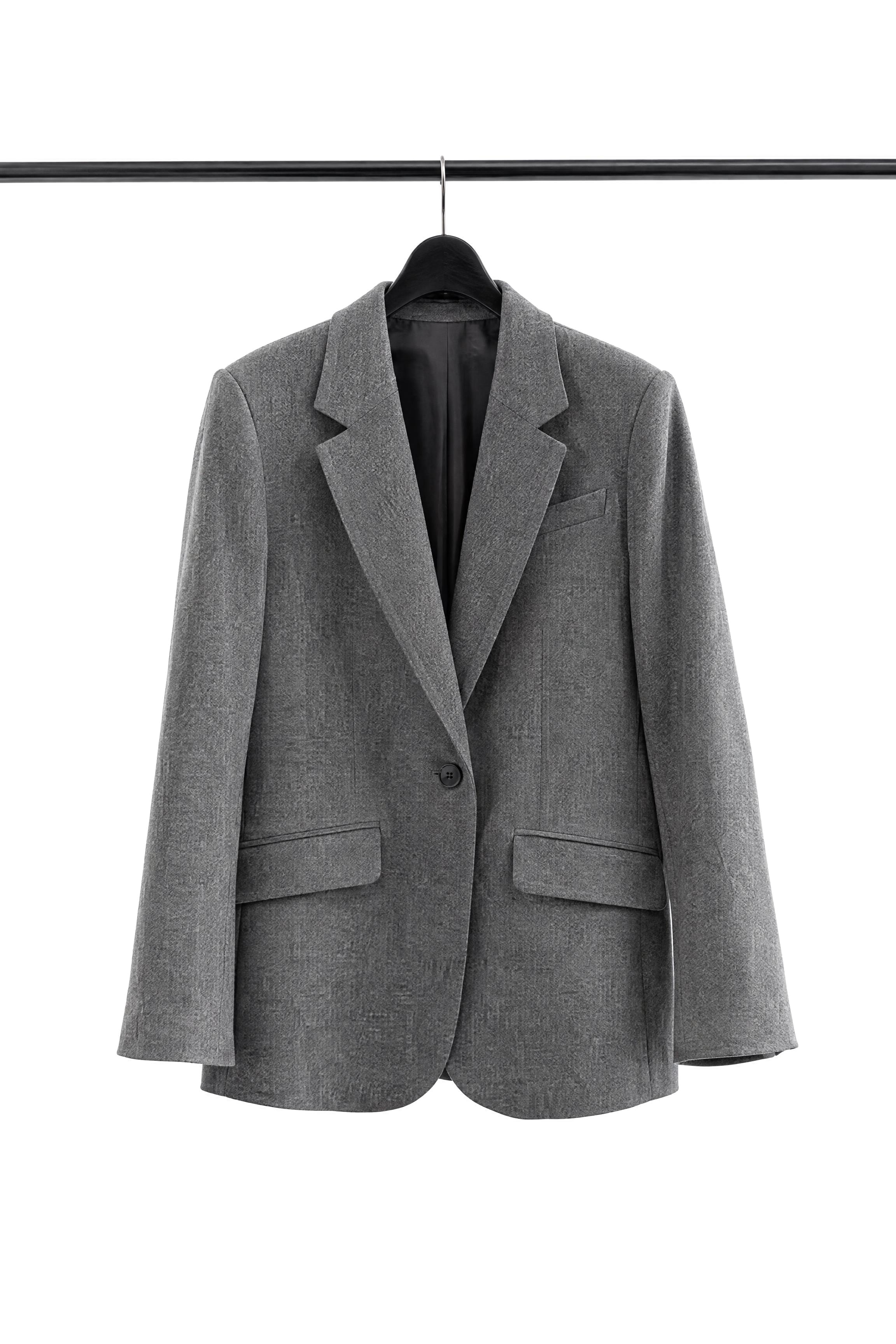 Sculpted Blazer — Ash