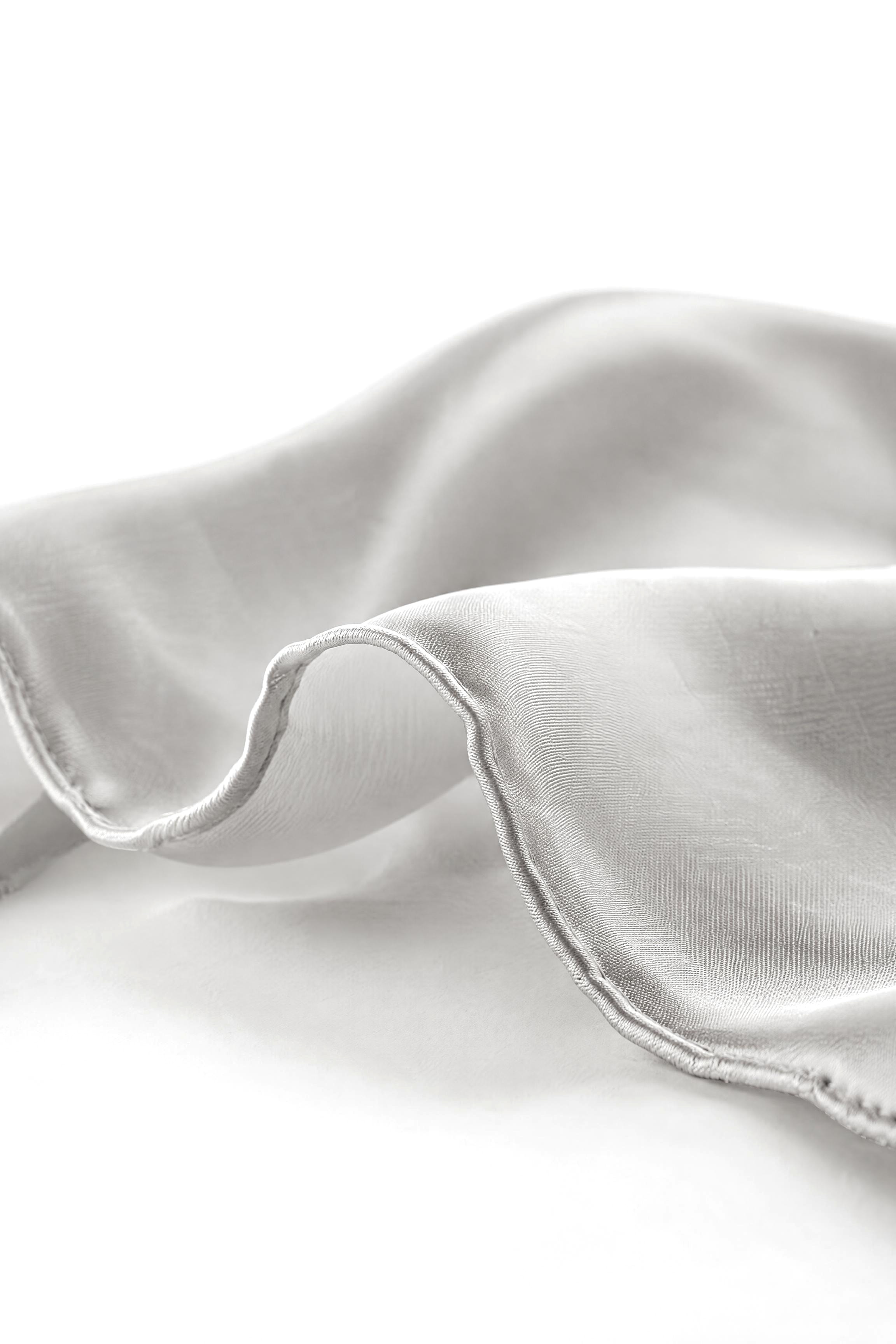 Silk Twill Scarf — Oyster