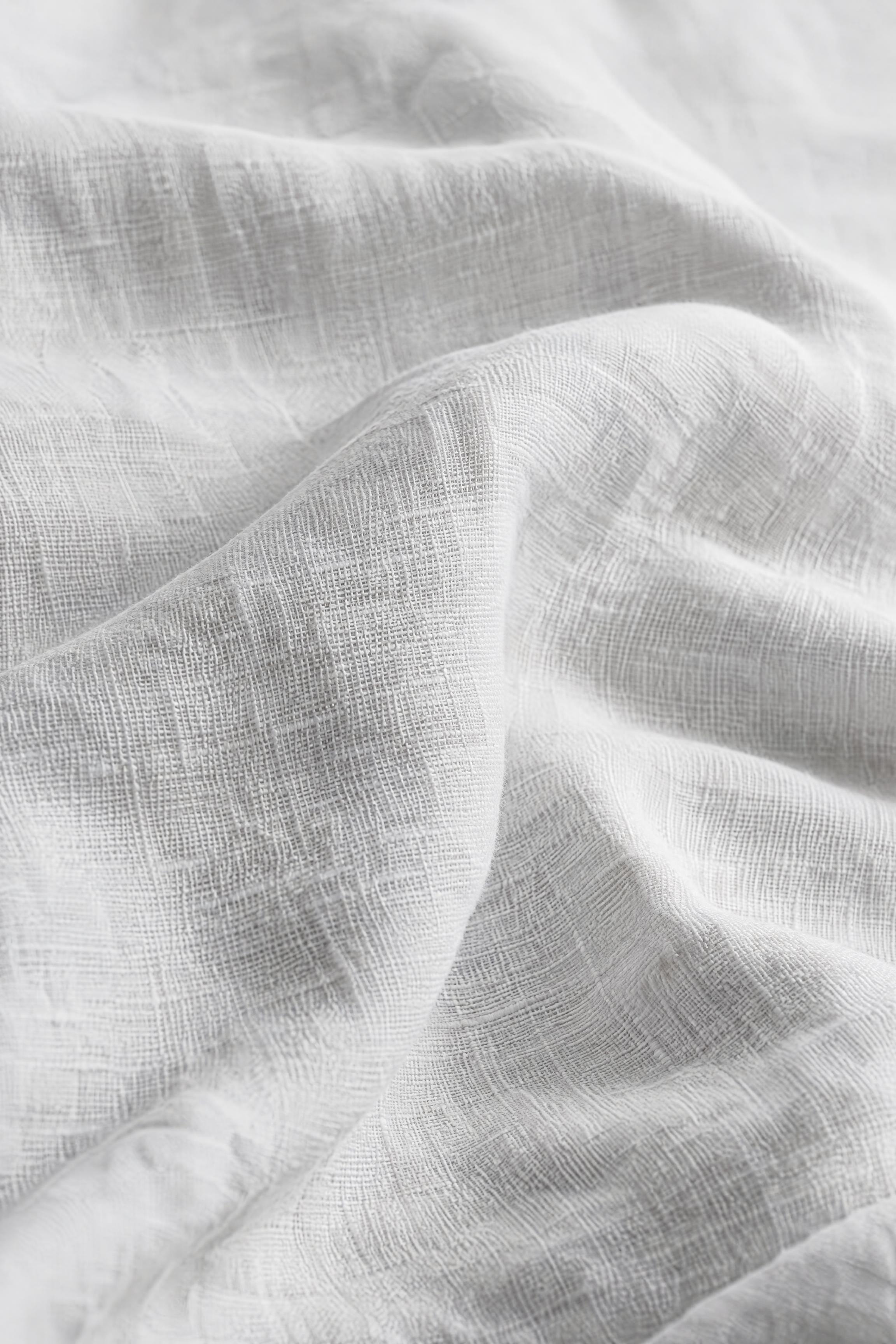 Stonewashed Linen Bedding — Chalk