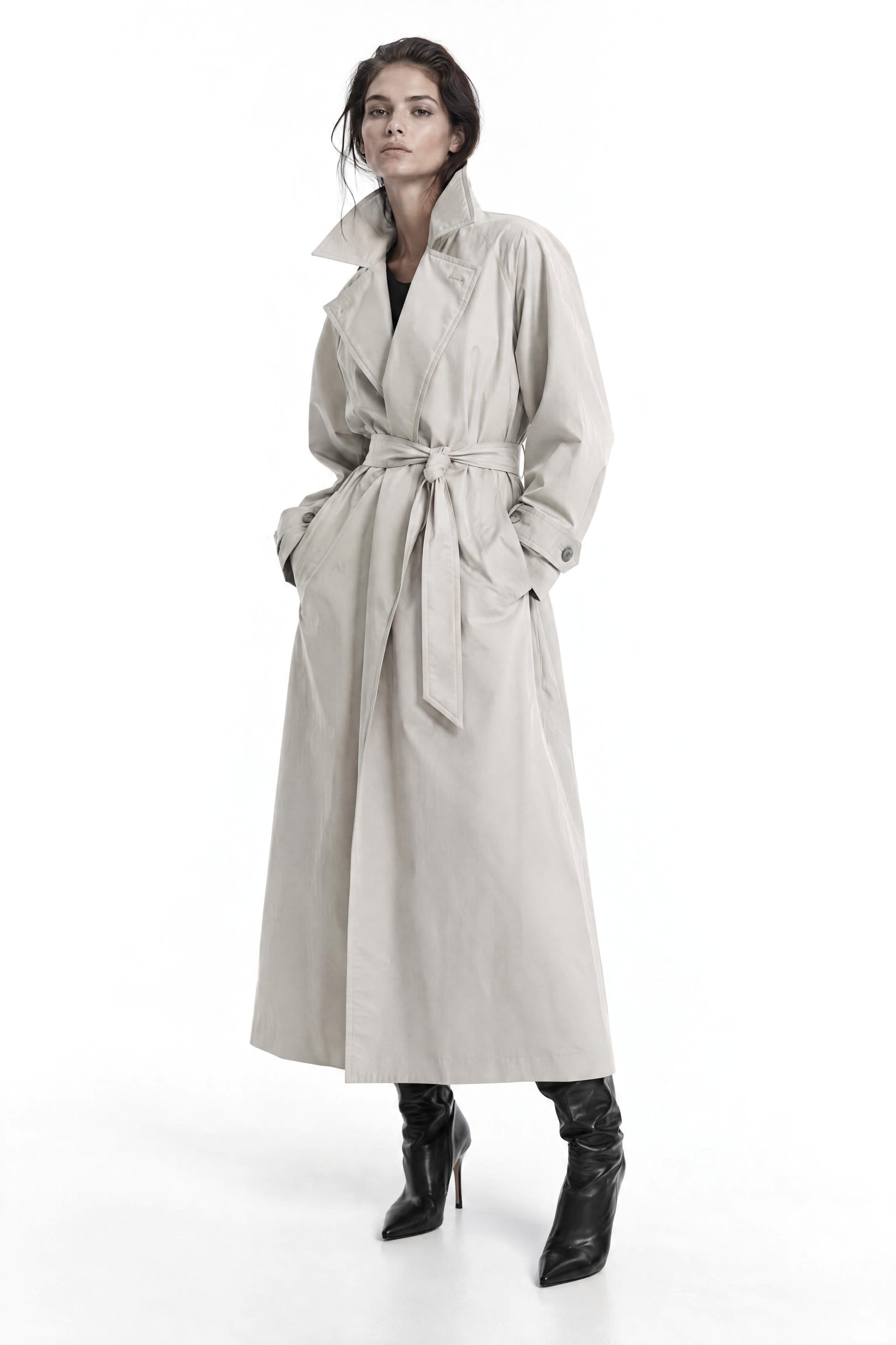 Belted Gabardine Trench