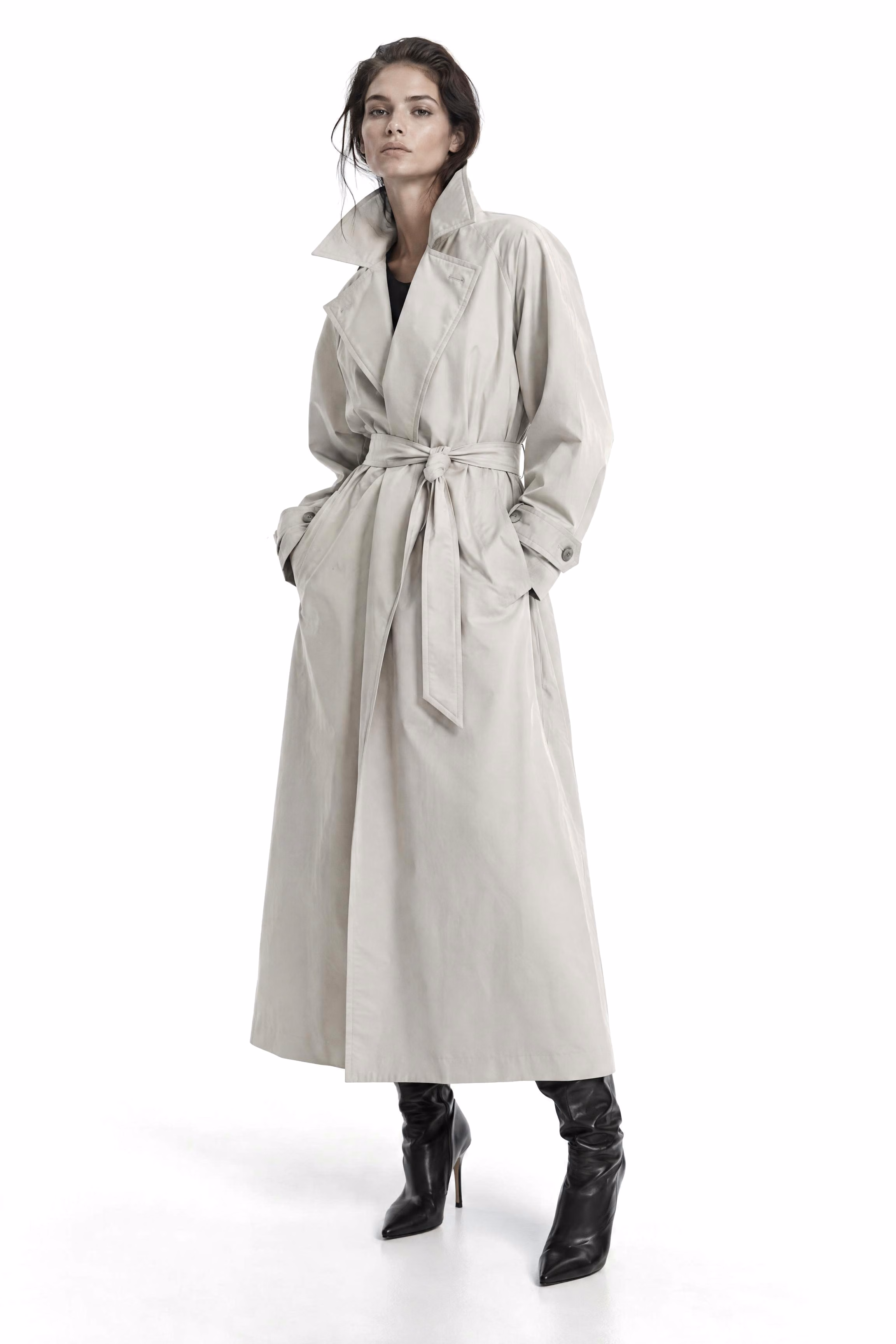Belted Gabardine Trench